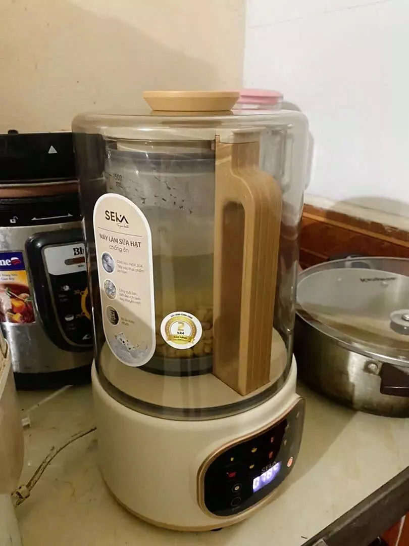 review máy làm sữa hạt seka e500
