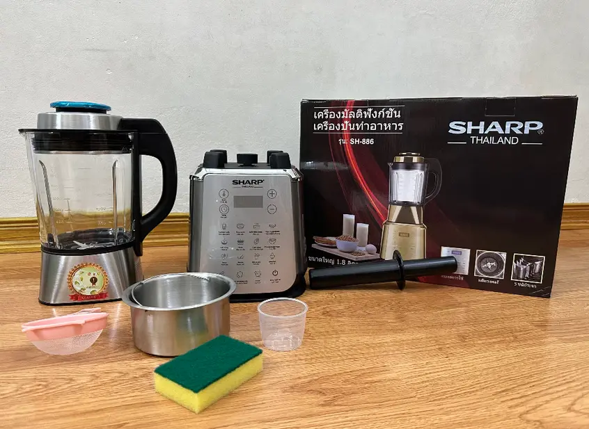máy làm sữa hạt sharp 886