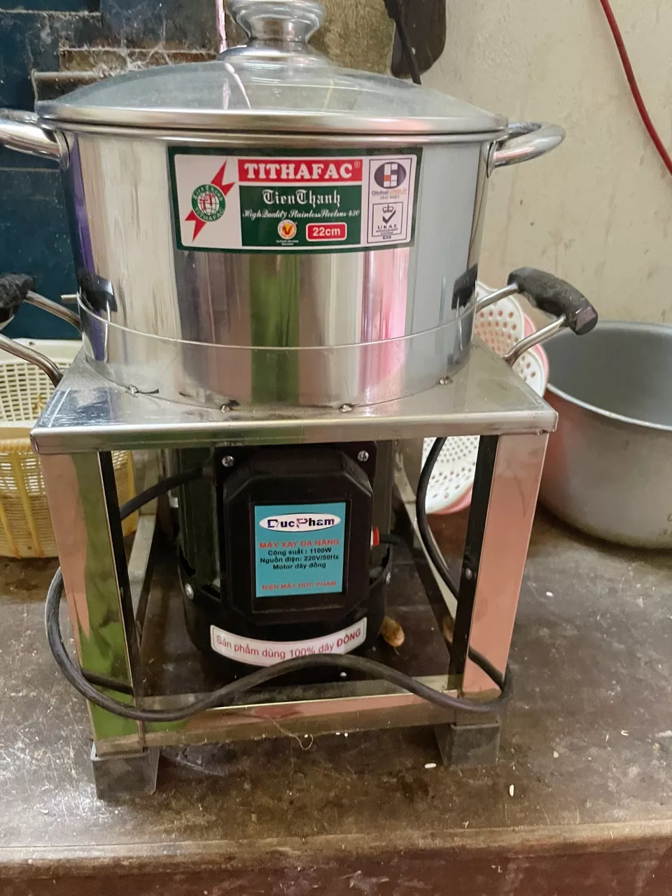 Máy xay giò chả điện máy Đức Phạm Máy xay giò chả điện máy Đức Phạm