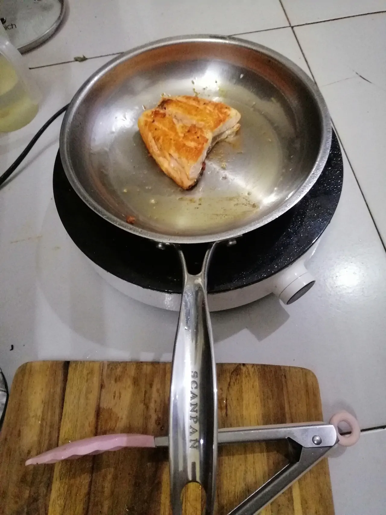 rán cá với chảo inox scanpan rán cá với chảo inox scanpan